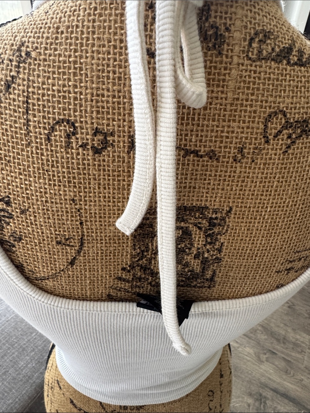 Broken Promises Lace-Up Ivory Tank Top - Picture 6 of 7
